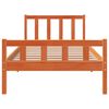 vidaXL Cadre de lit sans matelas cire marron 90x190 cm bois pin massif