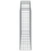 vidaXL Paniers &agrave; gabions arqu&eacute;s 8 pcs 200x50x140/160 cm Fer galvanis&eacute;