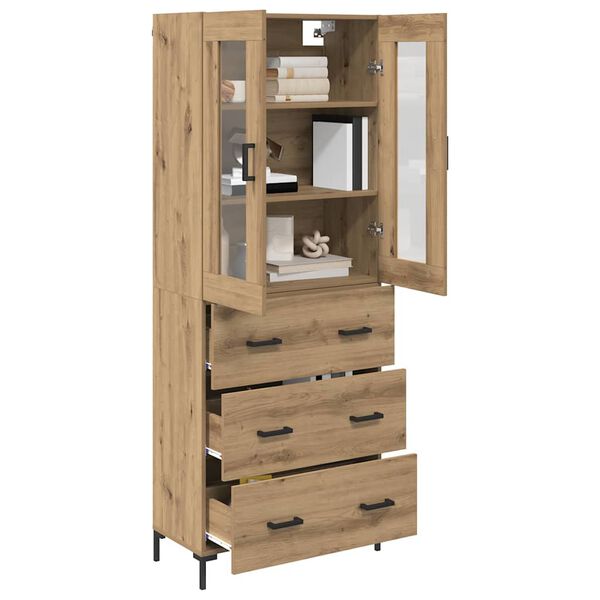 vidaXL Haut Armoire 2 pcs Ch&ecirc;ne artisanal Bois d'ing&eacute;nierie