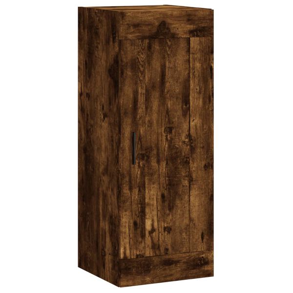 vidaXL Armoire murale ch&ecirc;ne fum&eacute; 34,5x34x90 cm bois d'ing&eacute;nierie
