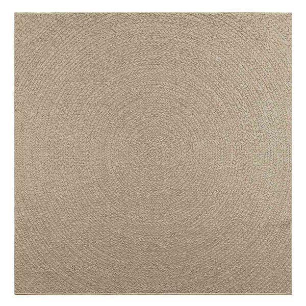 vidaXL Tapis ZIZUR beige 200x200 cm aspect de jute int&eacute;rieur ext&eacute;rieur