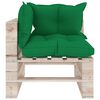 vidaXL Salon palette de jardin 4 pcs avec coussins bois de pin