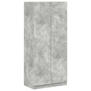 vidaXL Garde-robe Gris b&eacute;ton 90x52x200 cm Bois d&rsquo;ing&eacute;nierie