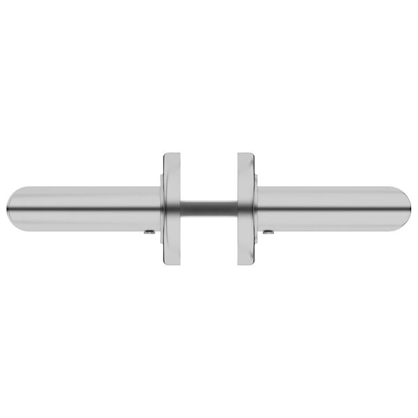 vidaXL Jeu de poign&eacute;es de porte avec serrure WC Acier inoxydable