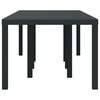 vidaXL Table de Jardin Anthracite 250 x 100 x 73 cm polyrotin