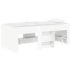 vidaXL Cadre de Lit &Eacute;lev&eacute; pour Enfants 2 pcs Blanc Bois d'ing&eacute;nierie