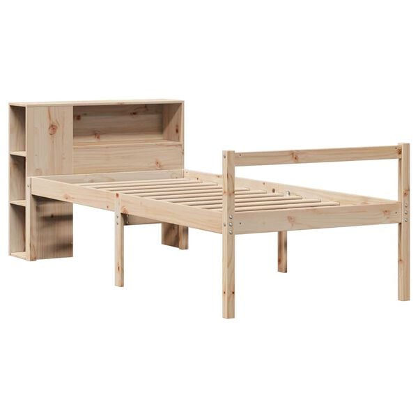 vidaXL Lit biblioth&egrave;que sans matelas 100x200 cm bois massif de pin