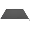 vidaXL Tissu de remplacement pour auvent Anthracite 6x3,5 m