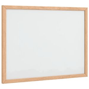 vidaXL Tableau blanc magn&eacute;tique avec cadre bois de pin massif 40x30 cm