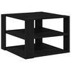vidaXL Table basse Ch&ecirc;ne Noir 58 x 58 x 40 cm Bois d&rsquo;ing&eacute;nierie