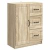 vidaXL Buffet Ch&ecirc;ne Sonoma 66 x 34,5 x 87 cm Bois d'ing&eacute;nierie