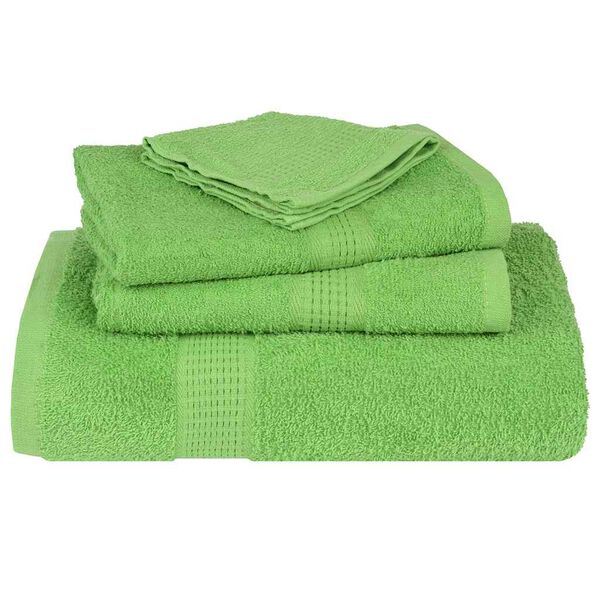 vidaXL Serviettes de douche FROGN 4 pcs vert pomme 70x140 cm 360 g/m&sup2;