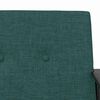 vidaXL fauteuil Vert fonc&eacute; 59 x 75 x 78 cm tissu