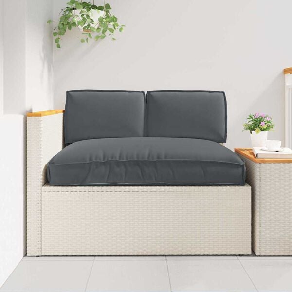 vidaXL Set de coussins de palette 3 pcs Anthracite 120 x 80 x 12 cm