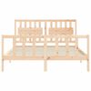 vidaXL Cadre de lit sans matelas 160x200 cm bois massif de pin