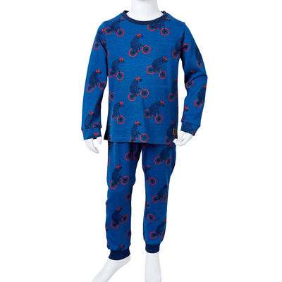 Pyjamas enfants manches longues pétrole 92
