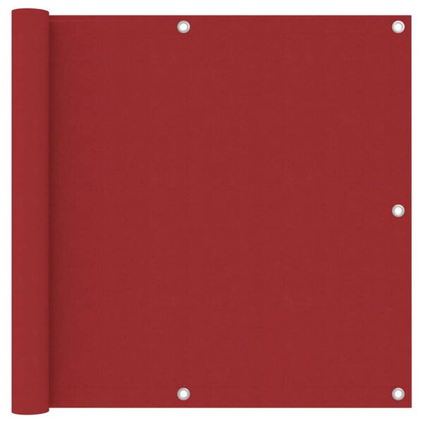 vidaXL &Eacute;cran de balcon Rouge 90x600 cm Tissu Oxford