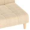 vidaXL Canap&eacute;-lit &agrave; 2 places Cr&egrave;me Tissu