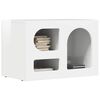 vidaXL Meuble TV Blanc brillant 60 x 35 x 40 cm Bois d'ing&eacute;nierie