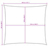 vidaXL Voile de parasol tissu oxford rectangulaire 2,5x3 m terre cuite