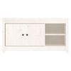vidaXL Meuble TV Blanc 103x36,5x52 cm Bois de pin massif