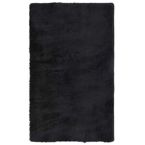 vidaXL Tapis Shaggy &agrave; poils longs NAVARRA noir 60x100 cm polyester