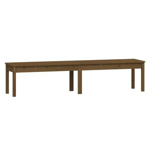 vidaXL Banc de jardin &agrave; 2 places marron miel 203,5x44x45cm bois de pin