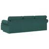 vidaXL Canap&eacute; Vert fonc&eacute; 215 x 138 x 80 cm tissu