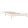 vidaXL Lit empilable sans matelas blanc 90x190 cm bois de pin massif