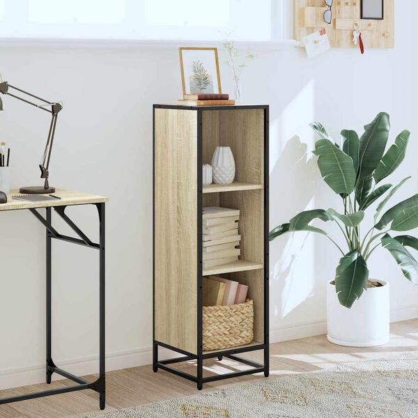 vidaXL Bibliothèque chêne sonoma 33,5x33x107,5 cm bois d'ingénierie