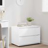 vidaXL Armoire de rangement Blanc brillant 80 x 48 x 57 cm