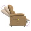 vidaXL Fauteuil de massage Marron Velours