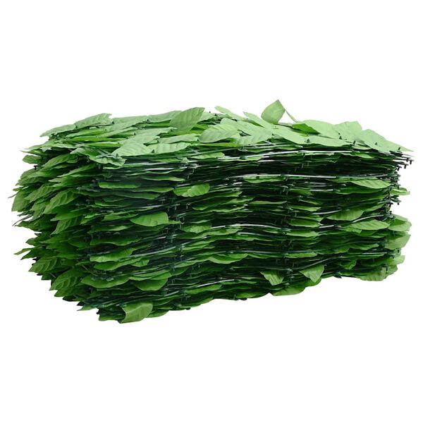 vidaXL Écran de balcon avec feuilles vert 500x100 cm