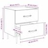 vidaXL Cabinet de chevet 2 pcs Ch&ecirc;ne artisanal 40 x 35 x 47,5 cm