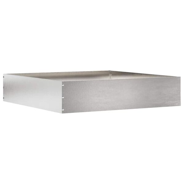 vidaXL Bordure de Pelouse Argent 60 x 60 x 13 cm Acier inoxydable