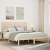 vidaXL Cadre de lit extra long sans matelas 140x210 cm bois massif