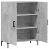 vidaXL Buffet gris b&eacute;ton 69,5x34x90 cm bois d'ing&eacute;nierie