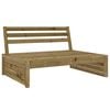 vidaXL Salon de jardin 6 pcs bois de pin impr&eacute;gn&eacute;