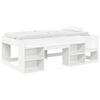 vidaXL Cadre de lit pour enfants avec rangement Blanc 90 x 190 cm