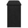 vidaXL Banc de rangement Chêne noir 102 x 32 x 50 cm Bois d'ingénierie