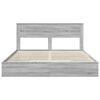 vidaXL Lit de Rangement Gris Sonoma 180 x 200 cm Bois d'ing&eacute;nierie
