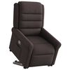 vidaXL Fauteuil inclinable marron fonc&eacute; tissu