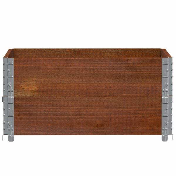 vidaXL Jardini&egrave;re marron 80x60 cm bois massif de pin