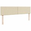 VidaXL Cadre de lit ottoman avec matelas cr&egrave;me 180x200 cm tissu