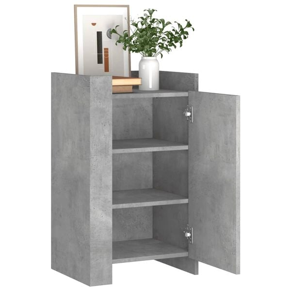 vidaXL Buffet gris béton 45x35x75 cm Bois d'ingénierie