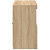 vidaXL Buffet avec lumières LED chêne sonoma 81x37x67 cm