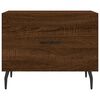vidaXL Table basse Ch&ecirc;ne marron 50x50x40 cm Bois d'ing&eacute;nierie