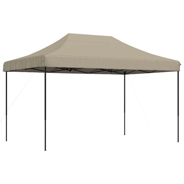 vidaXL Tente de r&eacute;ception pliable escamotable taupe 440x292x315 cm