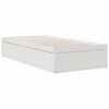vidaXL Lit bibliothèque sans matelas blanc 90x190cm bois de pin massif