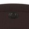 vidaXL Fauteuil inclinable électrique Marron foncé Tissu